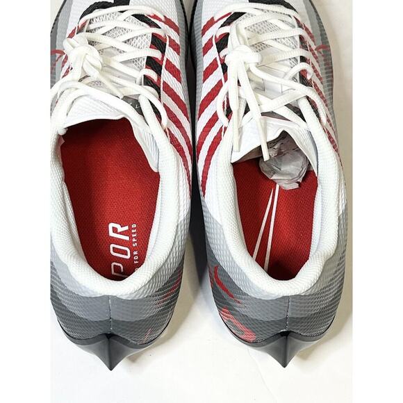 NEW Nike Vapor Edge Speed 360 Red White Football Cleats‎ Mens Size 15 DQ5110-061 - Picture 7 of 7